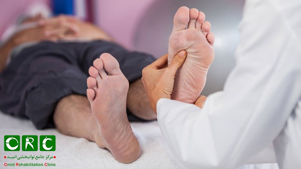 معاینه علايم گزگز پا