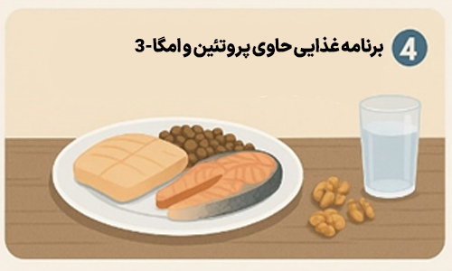 برنامه غذایی حاوی پروتئین و امگا-3