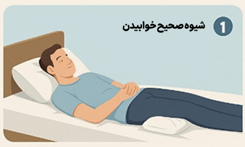 شیوه صحیح خوابیدن